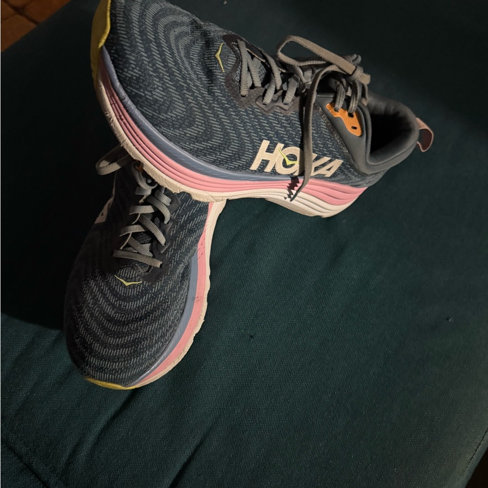 Hoka Gaviota 5, Laufschuh, Damen, Anchor/Grapefruit  size 11 - Picture 5 of 10